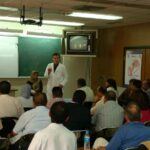 Lecturing to Iraqi doctors